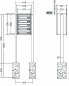 Preview: RENZ Briefkastenanlage freistehend, RS4000, Kastenformat 370x110x270mm, 5-teilig, zum Einbetonieren